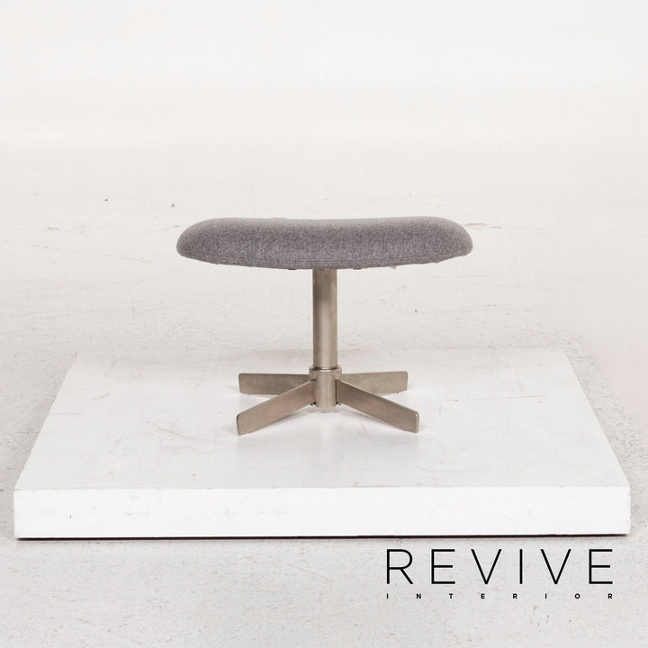 BoConcept Athena Stoff Sessel inkl. Hocker Grau Relaxsessel Funktion Relaxfunktion #12859
