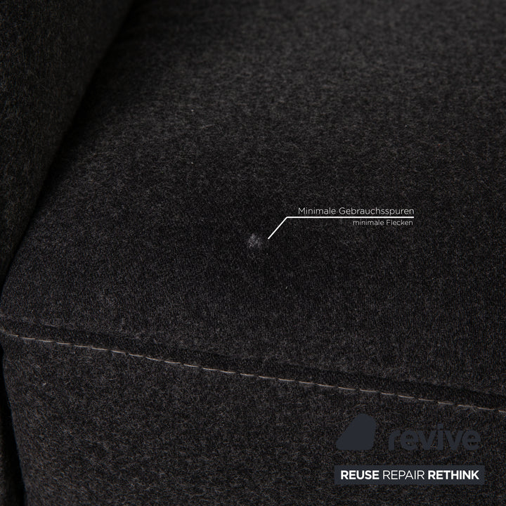 BoConcept Carlton Stoff Ecksofa Grau Dunkelgrau Sofa Couch