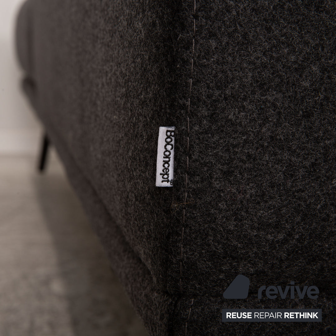 BoConcept Carlton Stoff Ecksofa Grau Dunkelgrau Sofa Couch