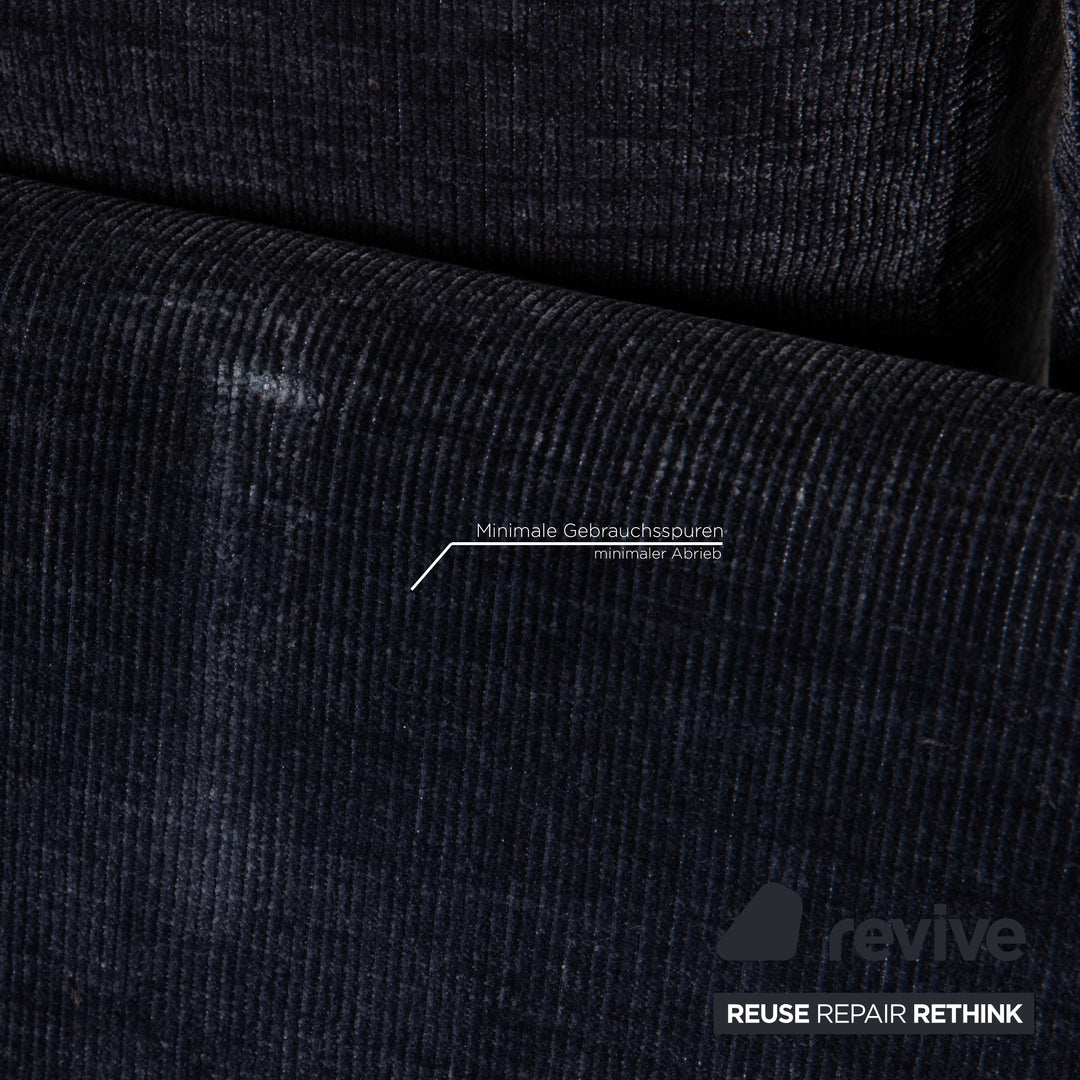 BoConcept Carlton Stoff Sofa Blau Dreisitzer Couch