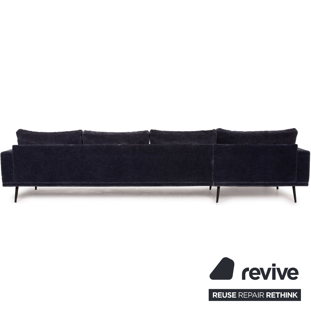BoConcept Carlton Stoff Sofa Ecksofa Blau