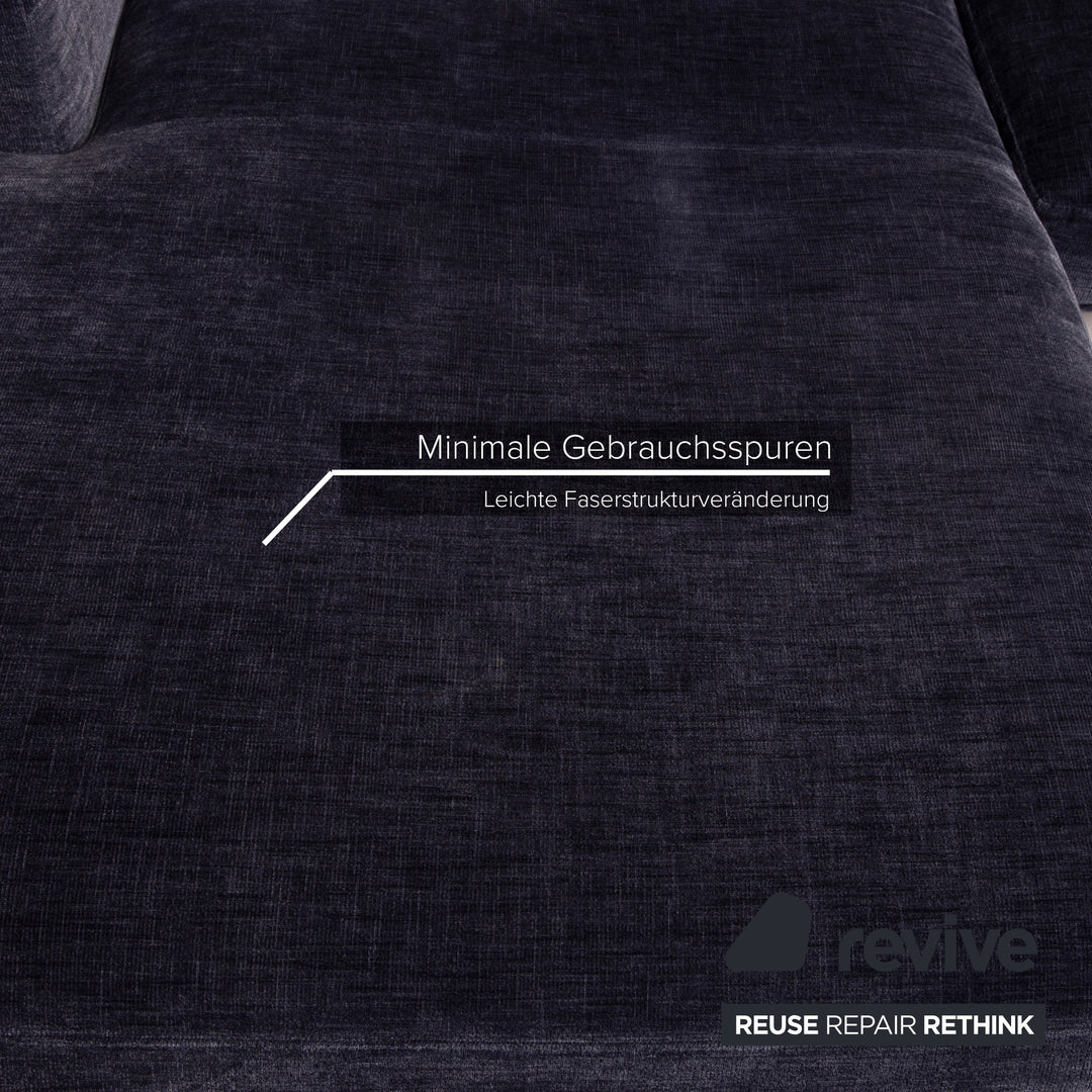 BoConcept Carlton Stoff Sofa Ecksofa Blau