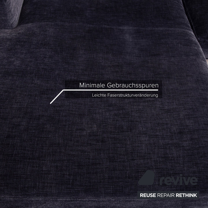 BoConcept Carlton Stoff Sofa Ecksofa Blau