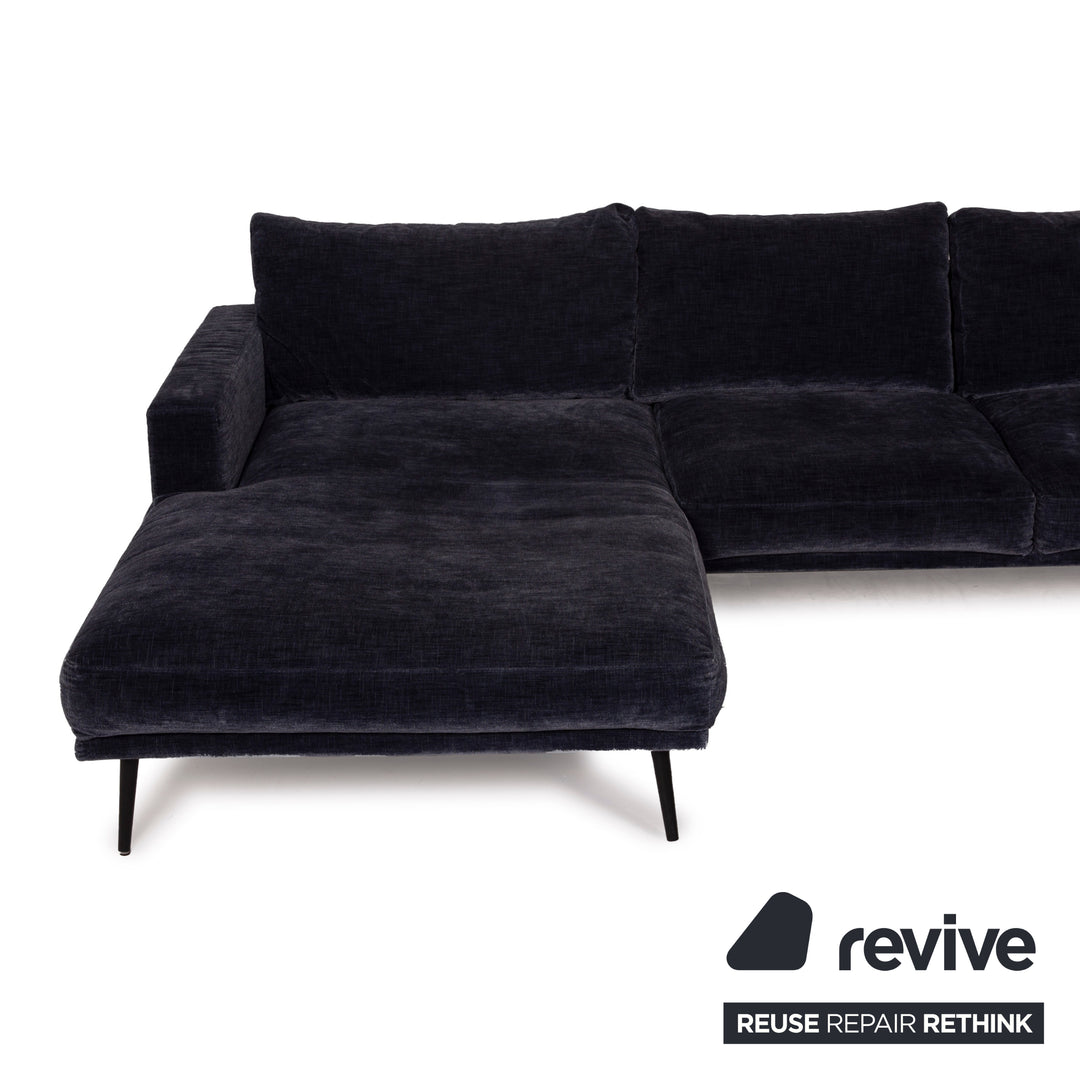 BoConcept Carlton Stoff Sofa Ecksofa Blau