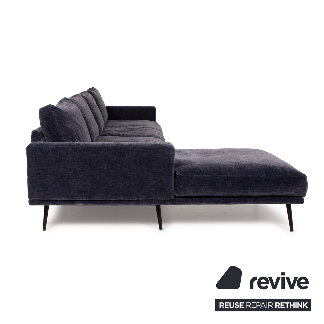 BoConcept Carlton Stoff Sofa Ecksofa Blau