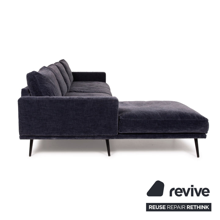 BoConcept Carlton Stoff Sofa Ecksofa Blau