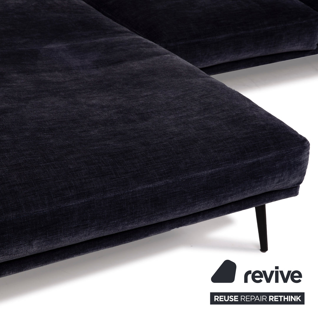 BoConcept Carlton Stoff Sofa Ecksofa Blau