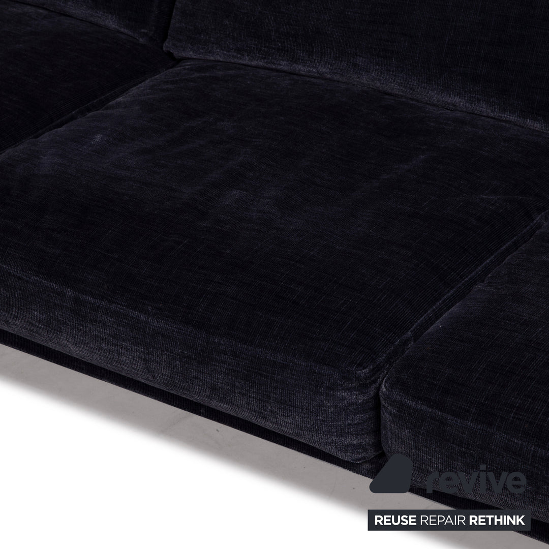 BoConcept Carlton Stoff Sofa Ecksofa Blau