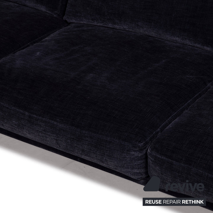 BoConcept Carlton Stoff Sofa Ecksofa Blau