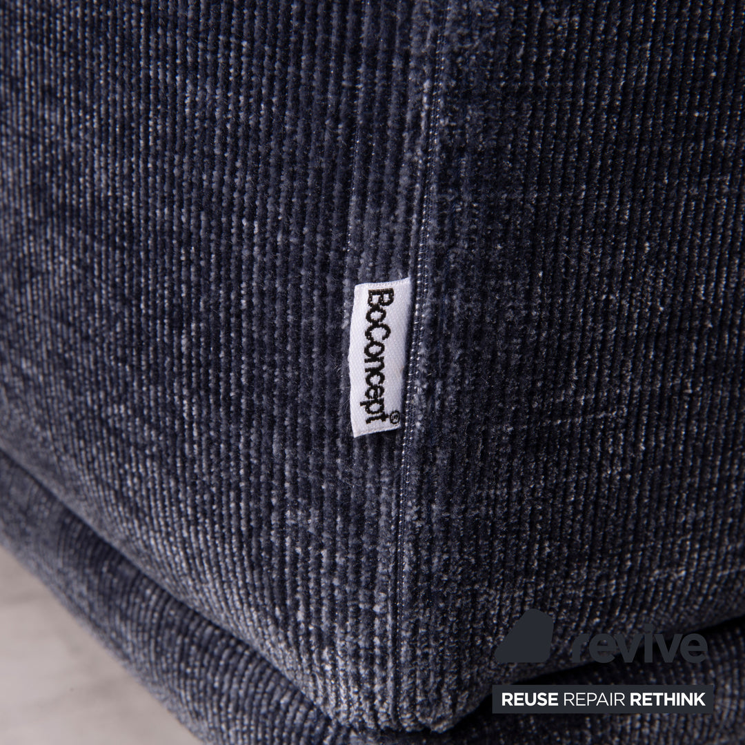 BoConcept Carlton Stoff Sofa Ecksofa Blau
