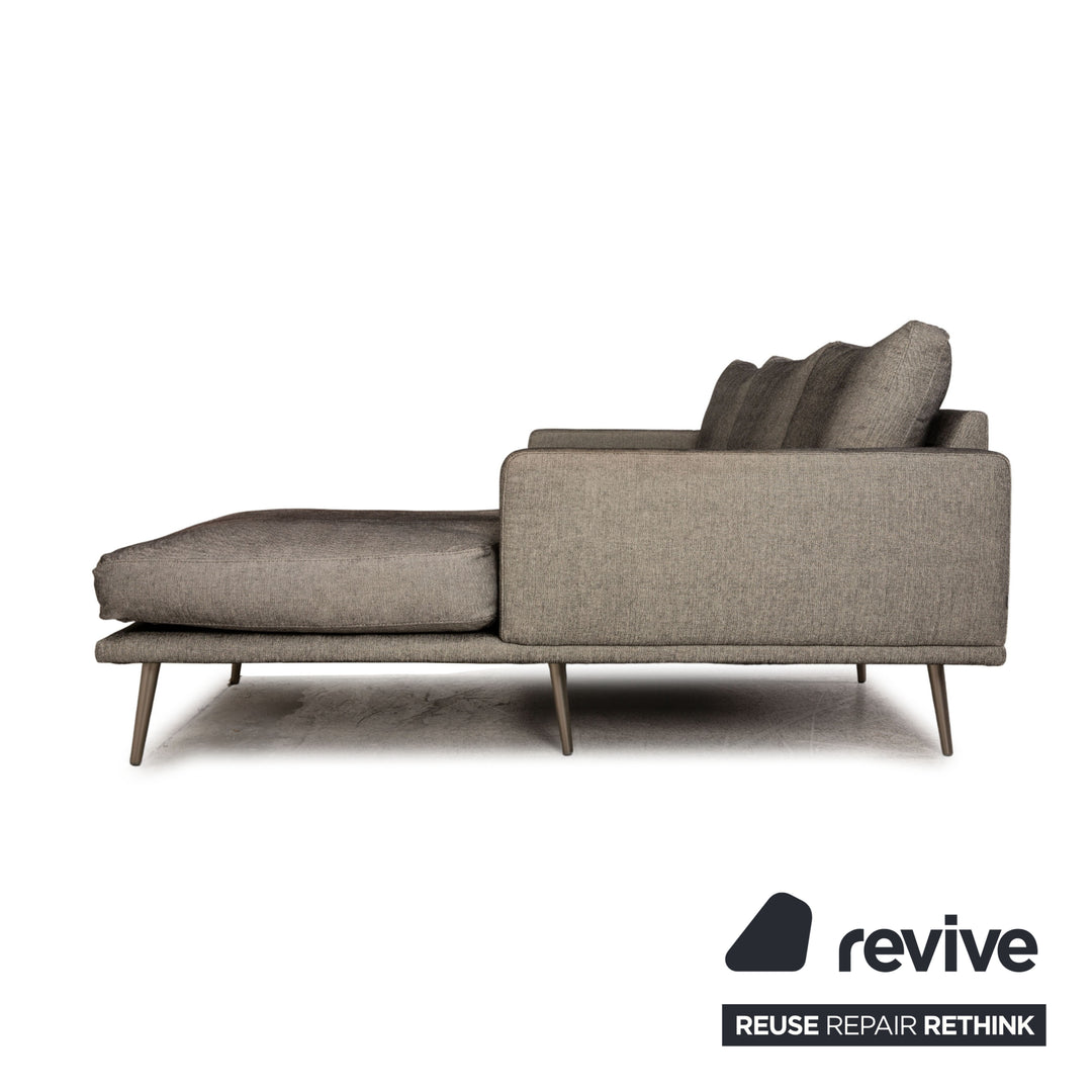 BoConcept Carlton Stoff Sofa Grau Ecksofa Couch