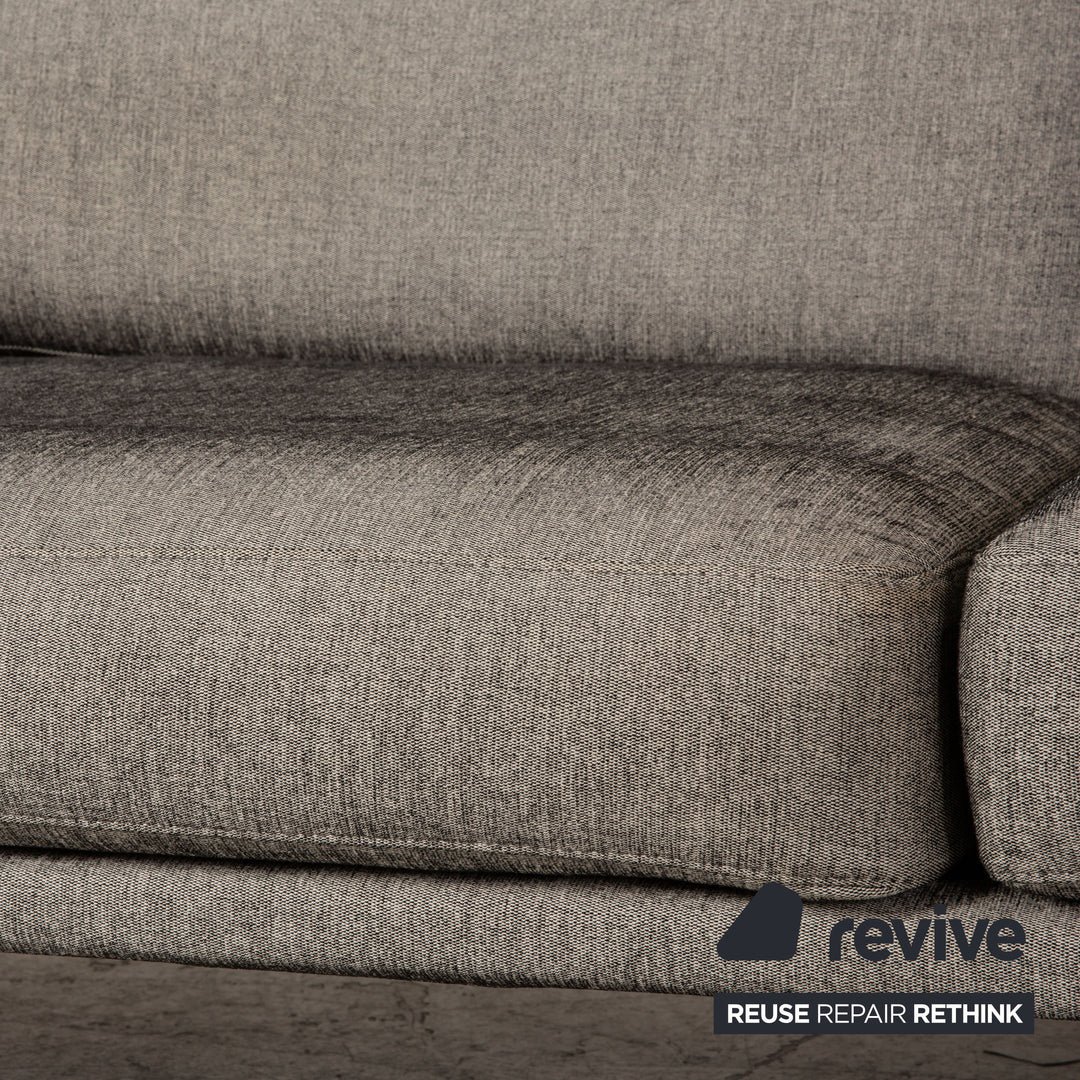 BoConcept Carlton Stoff Sofa Grau Ecksofa Couch
