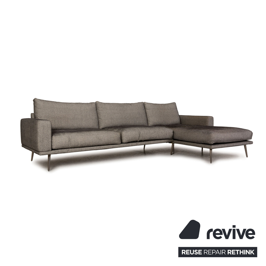 BoConcept Carlton Stoff Sofa Grau Ecksofa Couch