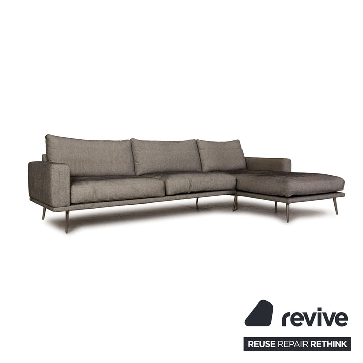 BoConcept Carlton Stoff Sofa Grau Ecksofa Couch