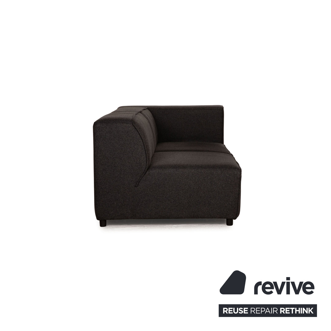 BoConcept Carmo Stoff Sofa Anthrazit Zweisitzer Couch