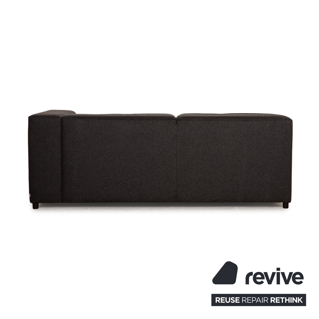 BoConcept Carmo Stoff Sofa Anthrazit Zweisitzer Couch