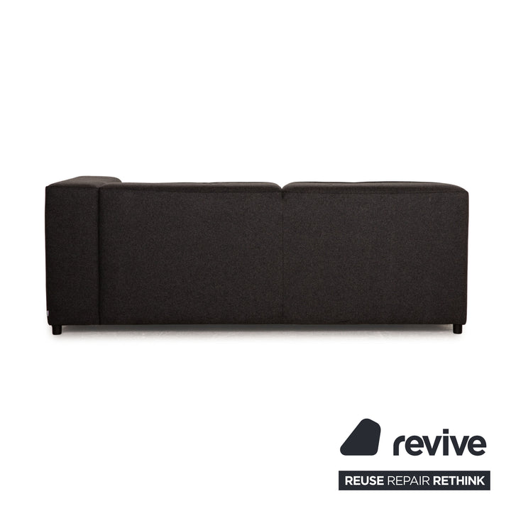 BoConcept Carmo Stoff Sofa Anthrazit Zweisitzer Couch