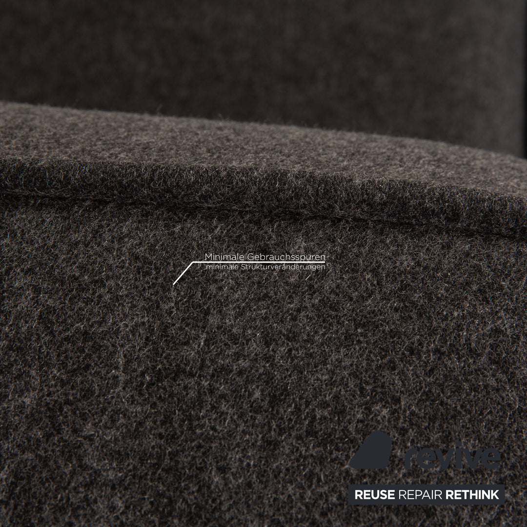 BoConcept Carmo Stoff Sofa Anthrazit Zweisitzer Couch