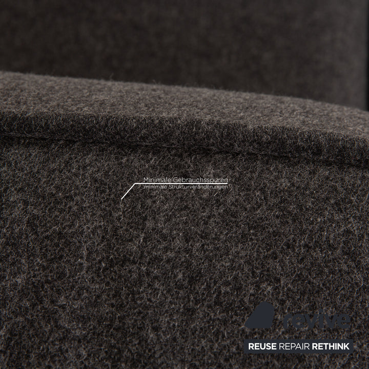 BoConcept Carmo Stoff Sofa Anthrazit Zweisitzer Couch