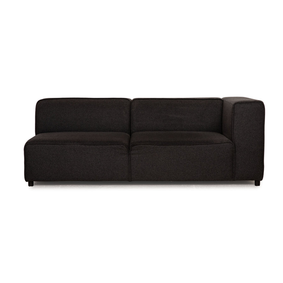 BoConcept Carmo Stoff Sofa Anthrazit Zweisitzer Couch