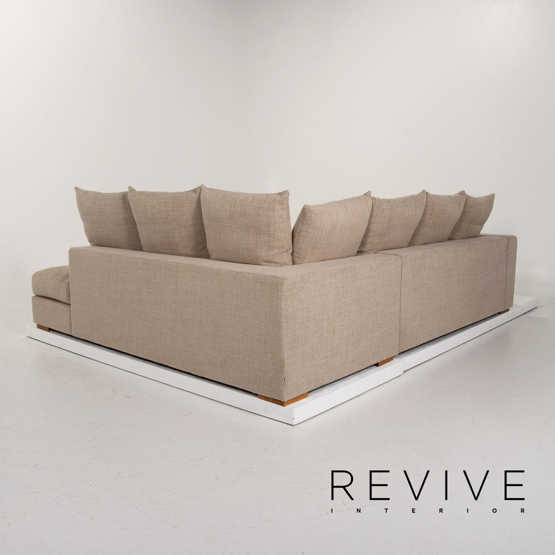 BoConcept Cenova Stoff Ecksofa Beige Sofa Couch #13853