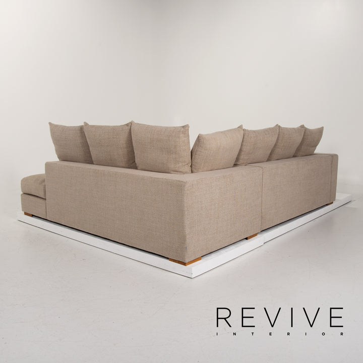BoConcept Cenova Stoff Ecksofa Beige Sofa Couch #13853