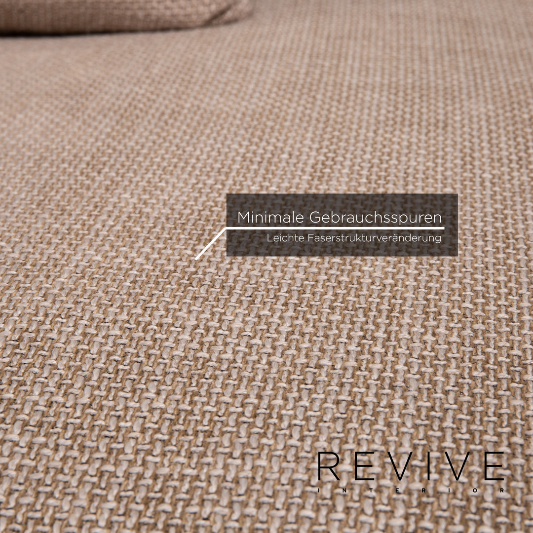 BoConcept Cenova Stoff Ecksofa Beige Sofa Couch #13853