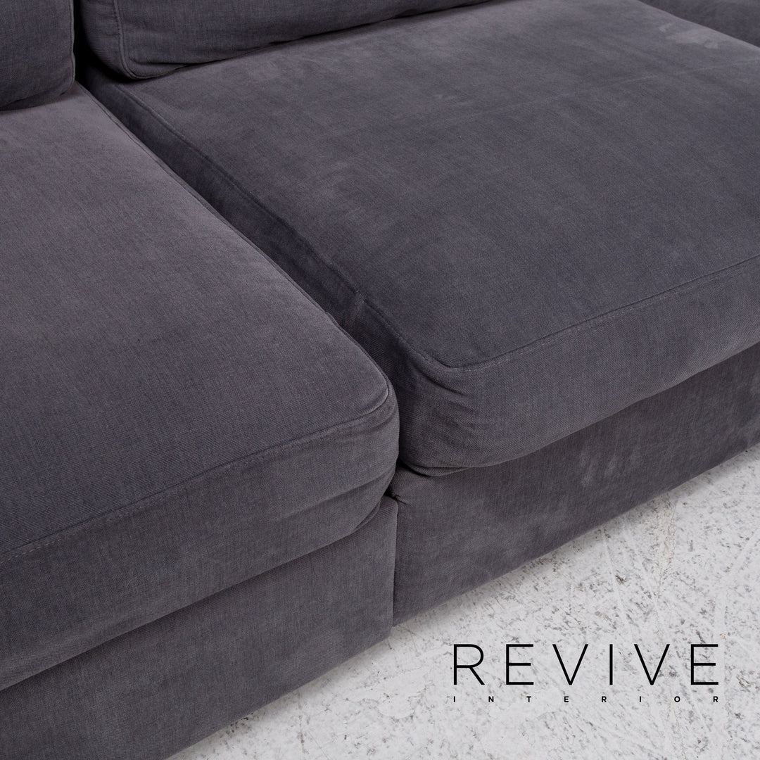 BoConcept Cenova Stoff Ecksofa Grau Sofa Couch #13463