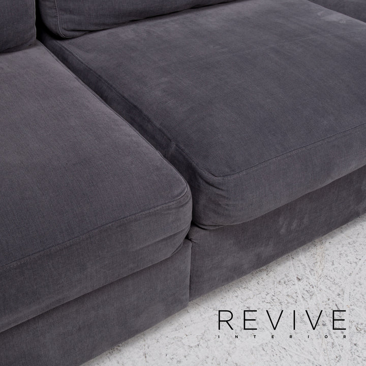 BoConcept Cenova Stoff Ecksofa Grau Sofa Couch #13463