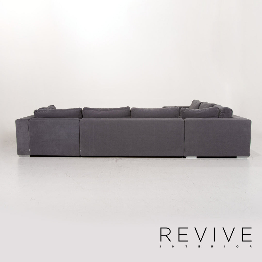 BoConcept Cenova Stoff Ecksofa Grau Sofa Couch #13463