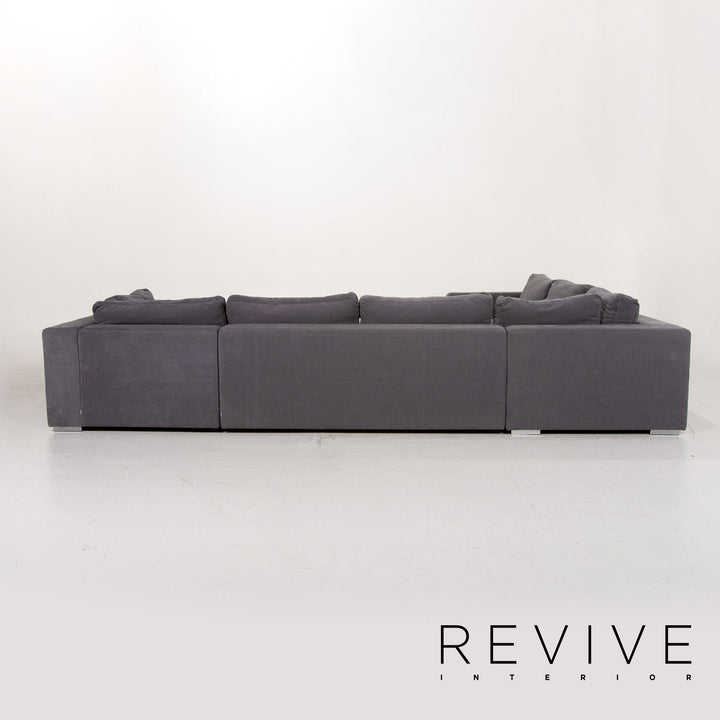 BoConcept Cenova Stoff Ecksofa Grau Sofa Couch #13463