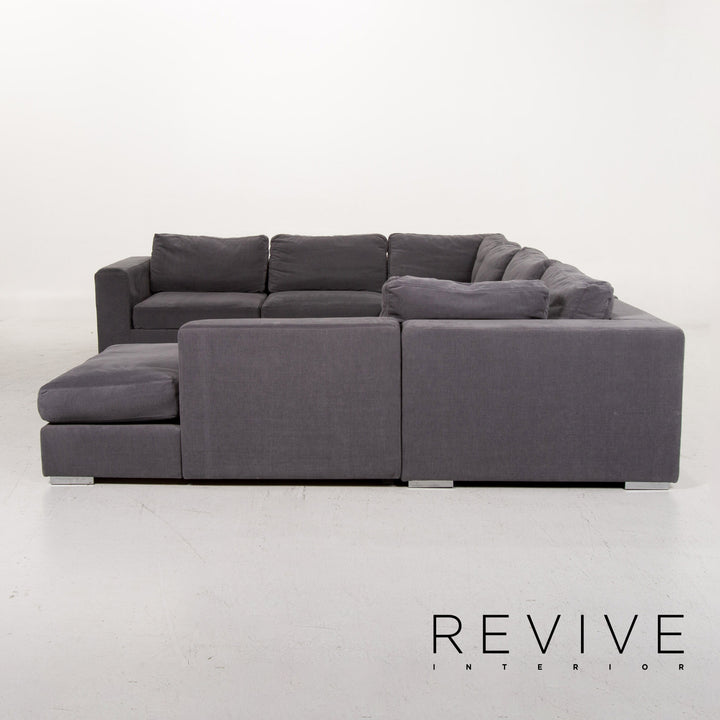 BoConcept Cenova Stoff Ecksofa Grau Sofa Couch #13463