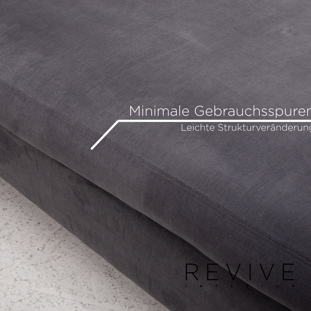 BoConcept Cenova Stoff Ecksofa Grau Sofa Couch #13463