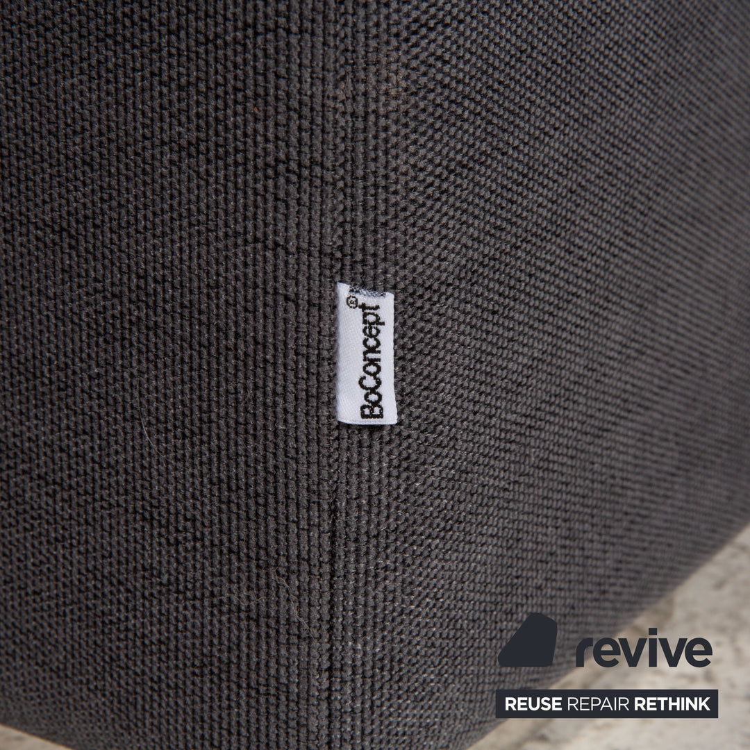 BoConcept Cenova Stoff Sofa Dunkelgrau Ecksofa Couch