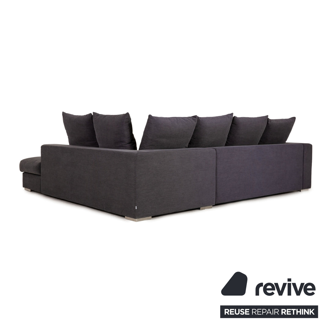 BoConcept Cenova Stoff Sofa Dunkelgrau Ecksofa Couch