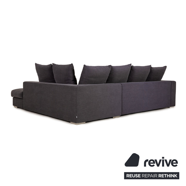 BoConcept Cenova Stoff Sofa Dunkelgrau Ecksofa Couch
