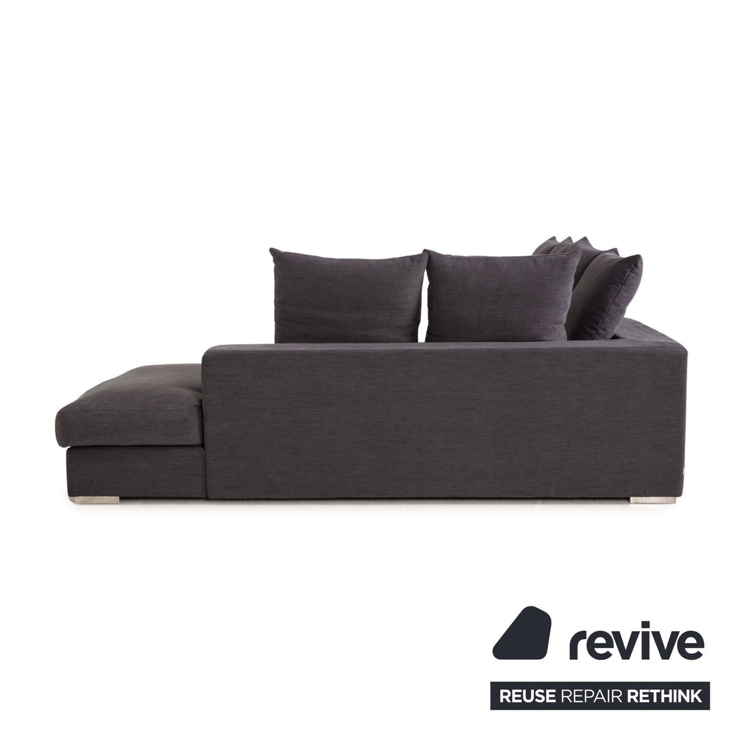 BoConcept Cenova Stoff Sofa Dunkelgrau Ecksofa Couch