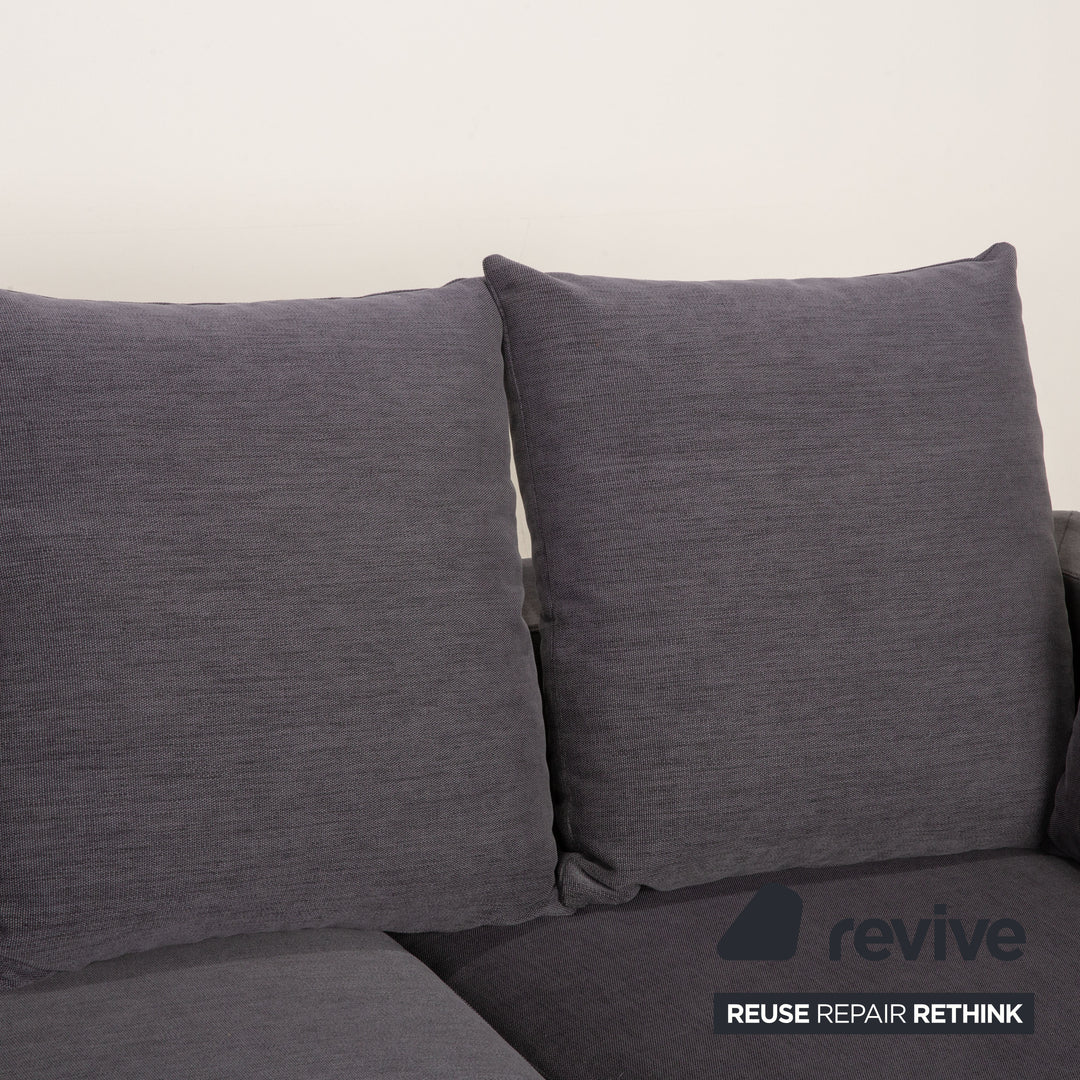 BoConcept Cenova Stoff Sofa Dunkelgrau Ecksofa Couch