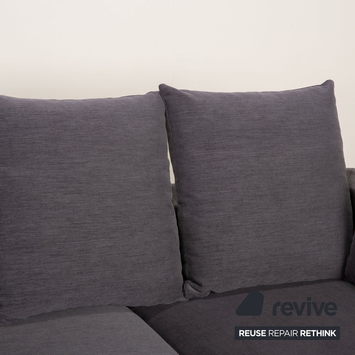 BoConcept Cenova Stoff Sofa Dunkelgrau Ecksofa Couch