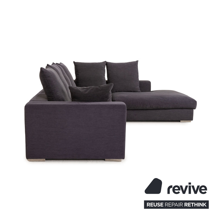 BoConcept Cenova Stoff Sofa Dunkelgrau Ecksofa Couch
