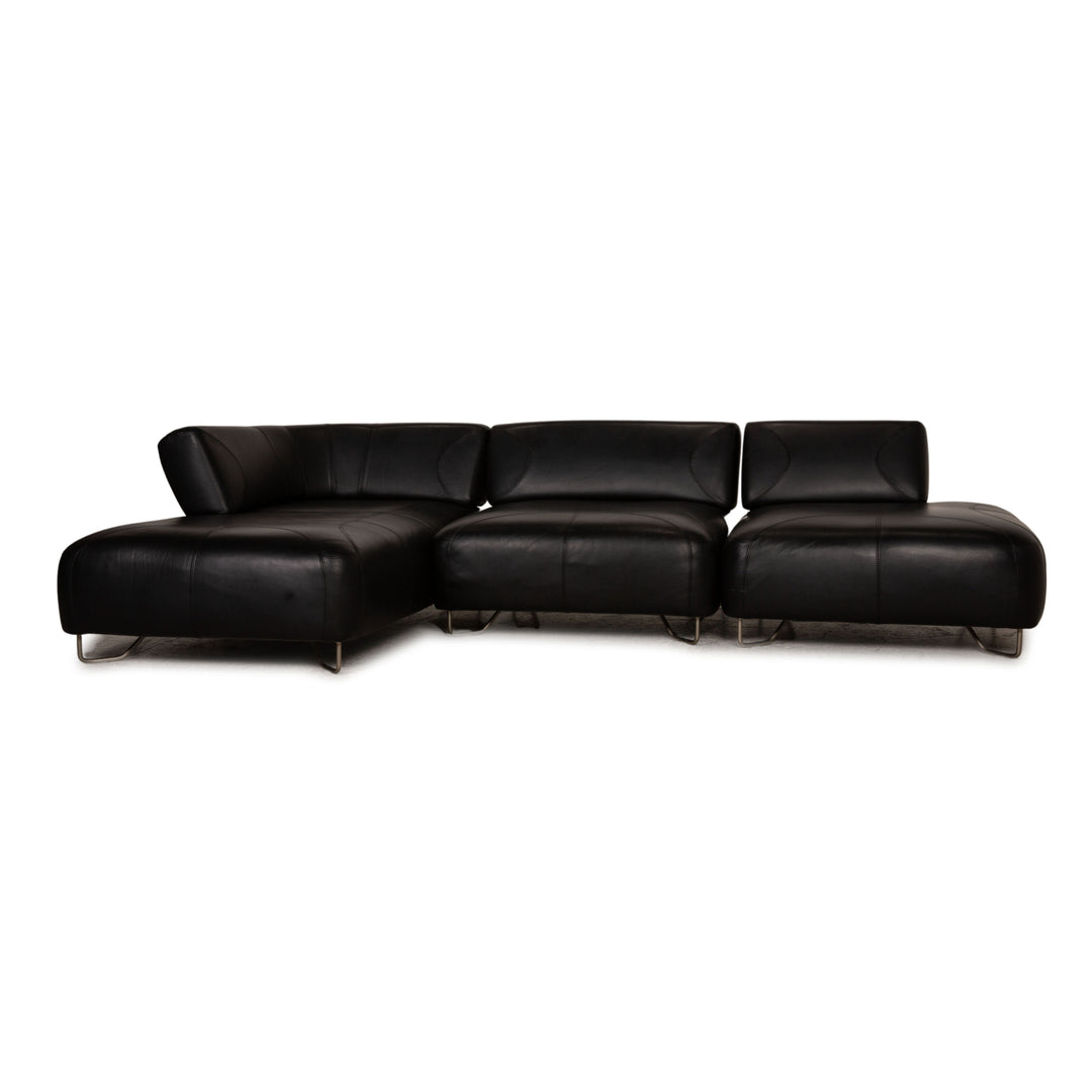 BoConcept Como Leder Sofa Schwarz Ecksofa Couch