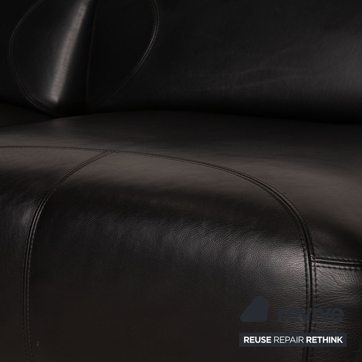 BoConcept Como Leder Sofa Schwarz Ecksofa Couch