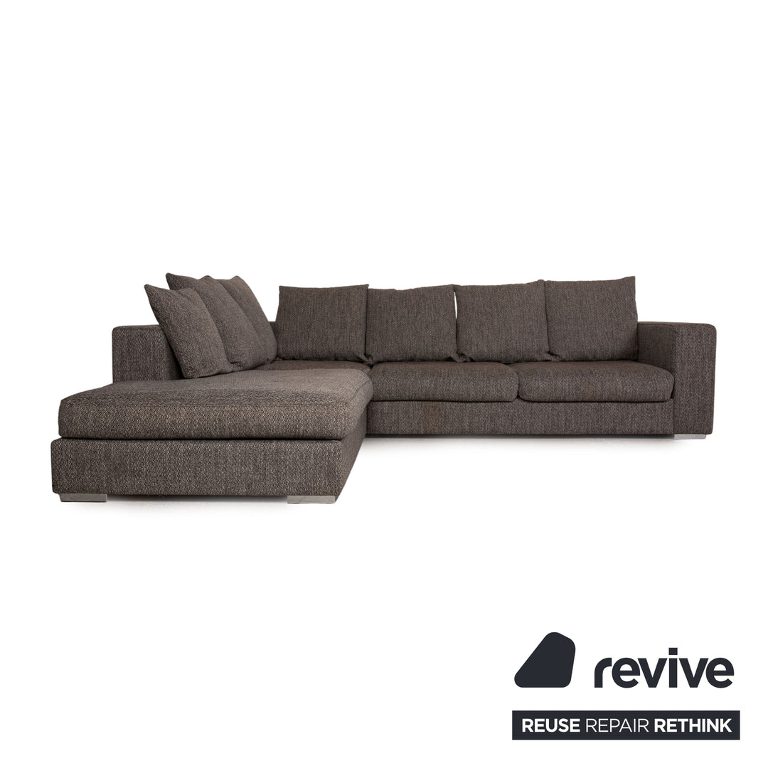 BoConcept Genova Stoff Sofa Grau Ecksofa Couch