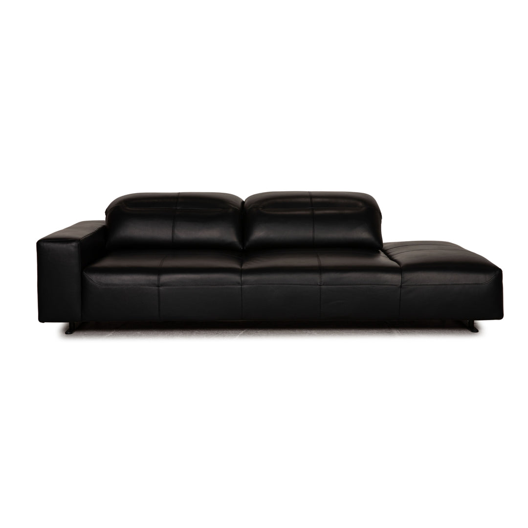 BoConcept Hampton Leder Sofa Schwarz Dreisitzer Couch Funktion