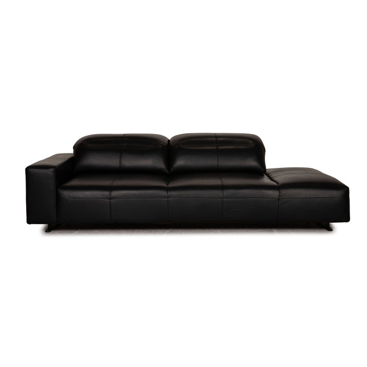 BoConcept Hampton Leder Sofa Schwarz Dreisitzer Couch Funktion