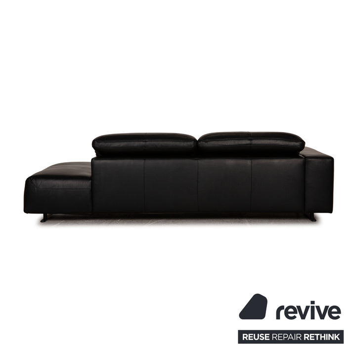 BoConcept Hampton Leder Sofa Schwarz Dreisitzer Couch Funktion