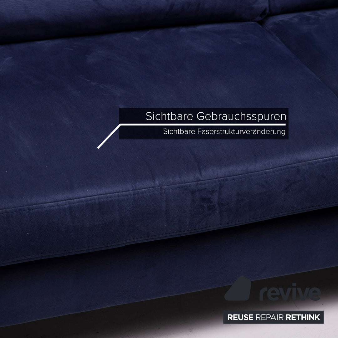 BoConcept Indivi 2 Stoff Sofa Blau Dreisitzer
