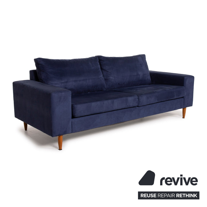 BoConcept Indivi 2 Stoff Sofa Blau Dreisitzer
