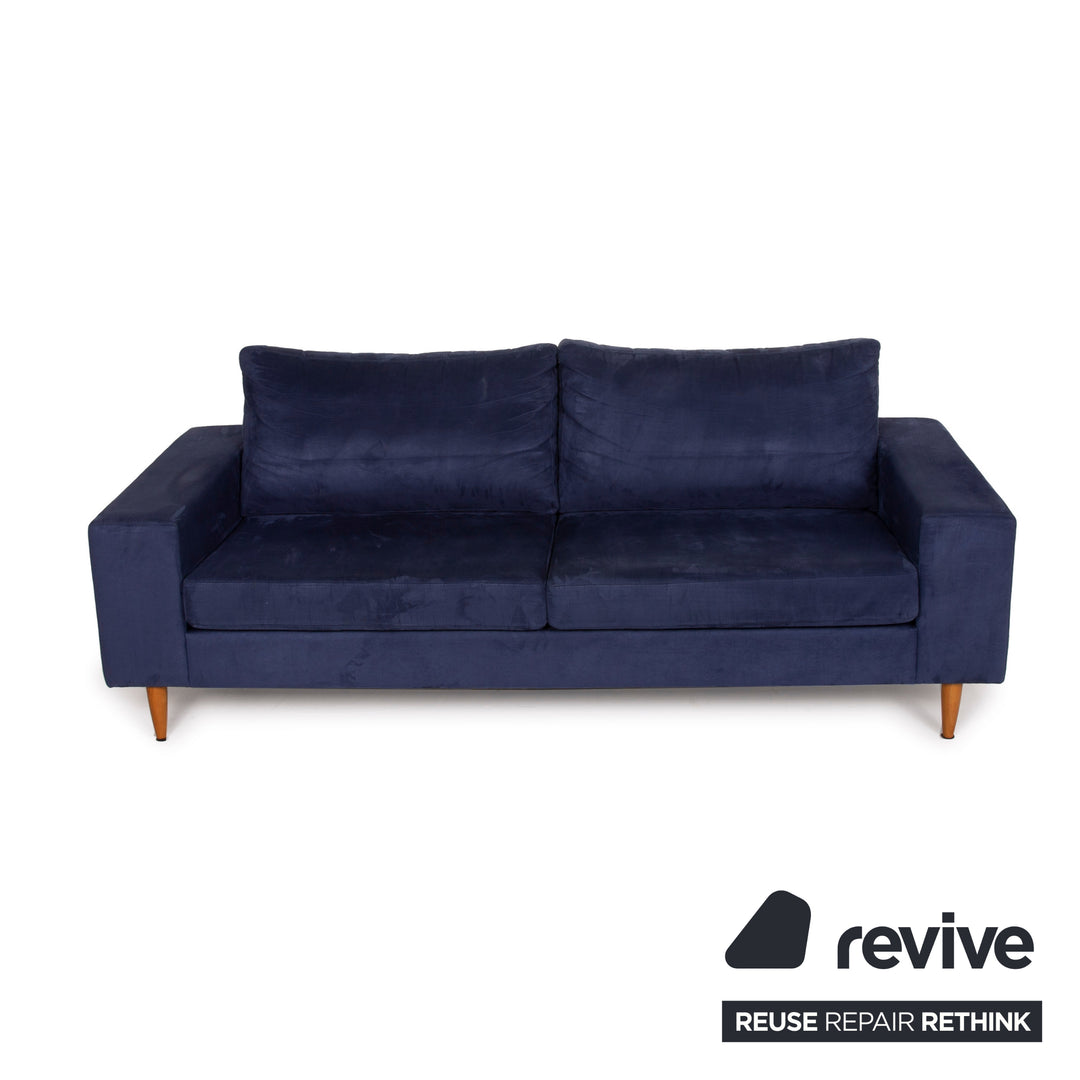 BoConcept Indivi 2 Stoff Sofa Blau Dreisitzer