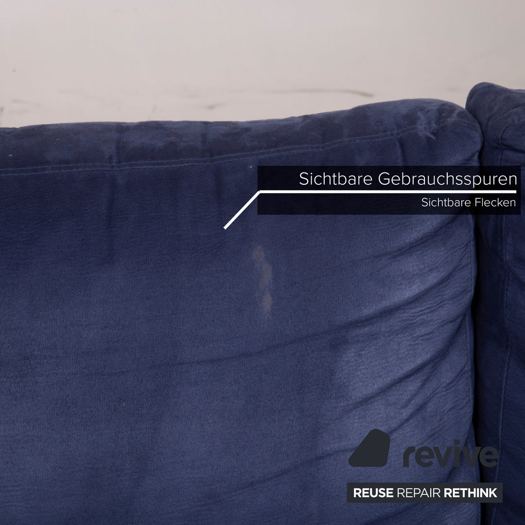 BoConcept Indivi 2 Stoff Sofa Blau Dreisitzer
